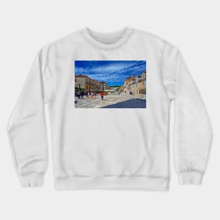 Hvar Town Square, Croatia Crewneck Sweatshirt